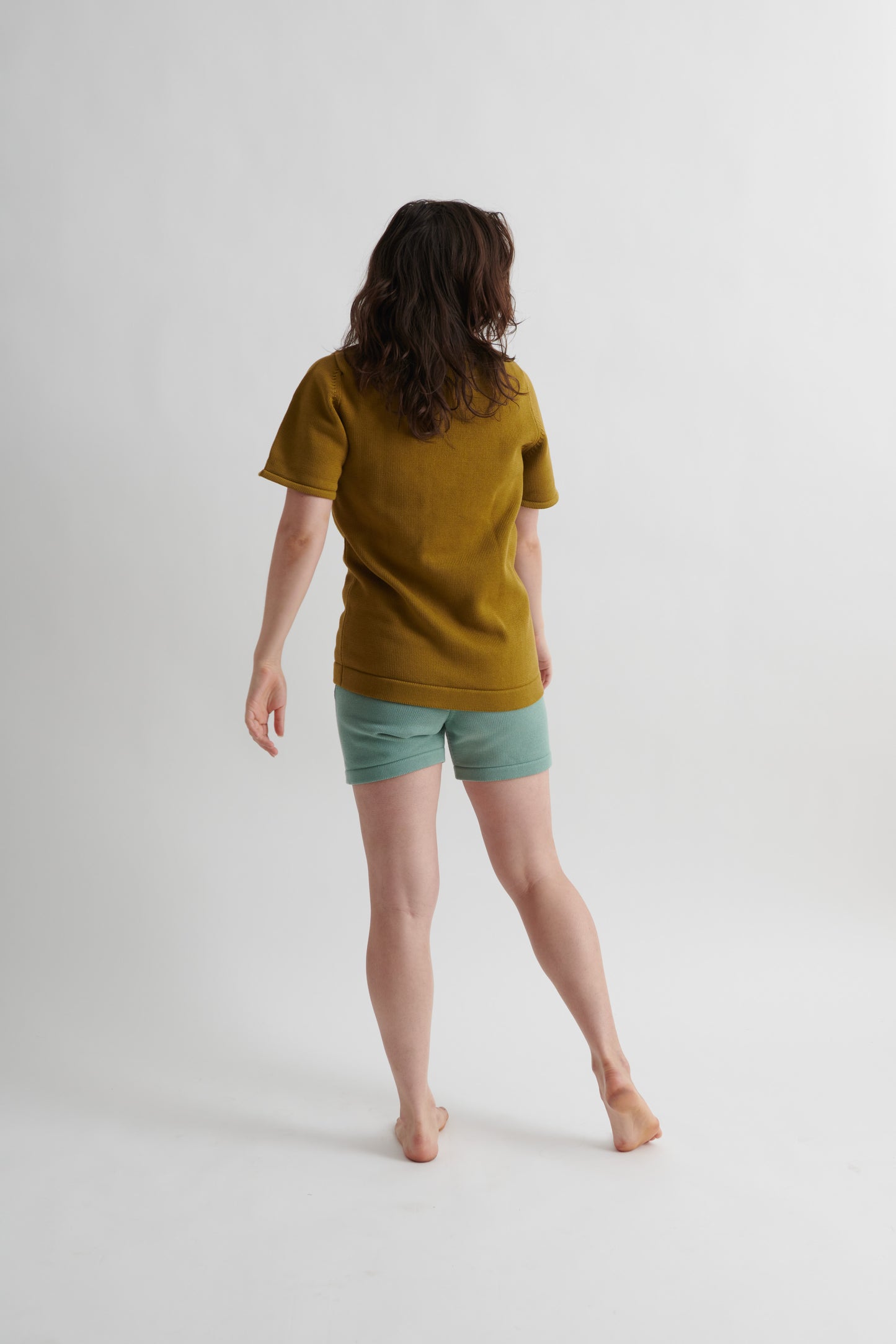 INTARSIA KNIT T-SHIRT