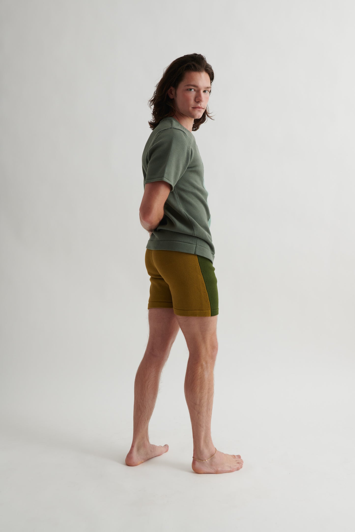 INTARSIA KNIT T-SHIRT