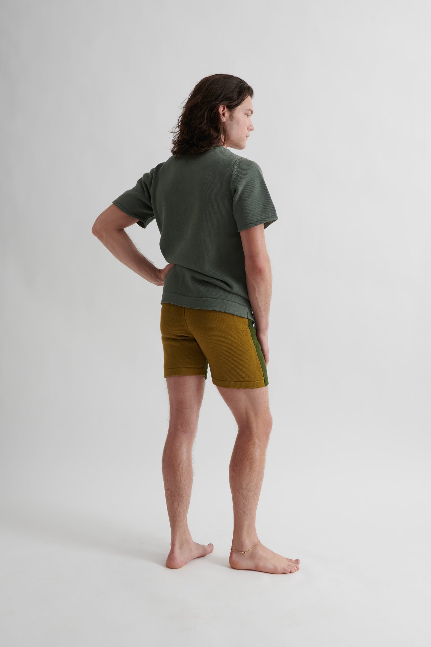 INTARSIA KNIT T-SHIRT